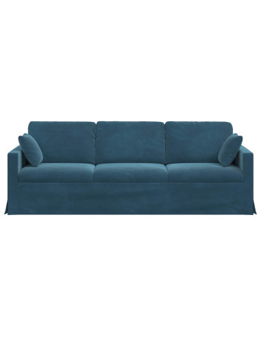 Divano Blu 228 x 78 x 80 cm Velluto