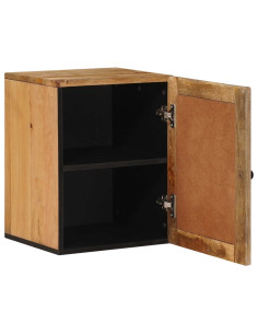 Mobile Appeso da Bagno con porta Naturale 38 x 33,5 x 48 cm 2