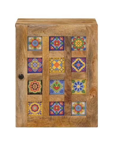Mobile Appeso da Bagno con porta Naturale 38 x 33,5 x 48 cm