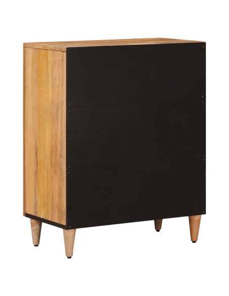 Credenza Naturale 60 x 33,5 x 75 cm Legno di mango massello