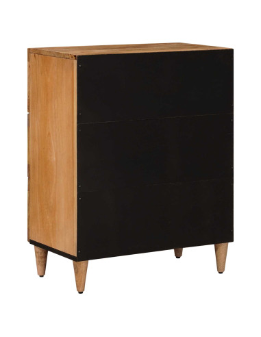 Credenza Naturale 60 x 33 x 75 cm Legno di mango massello