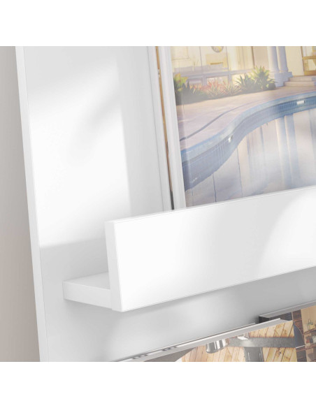 Scaffale per riviste Bianco 51 x 11 x 102 cm Legno multistrato
