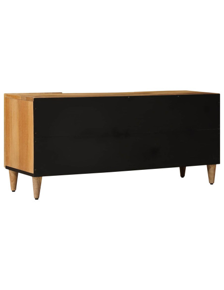 Mobile TV Naturale 105 x 33,5 x 46 cm Legno di mango massello