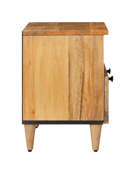 Mobile TV Naturale 70 x 33 x 46 cm Legno di mango massello
