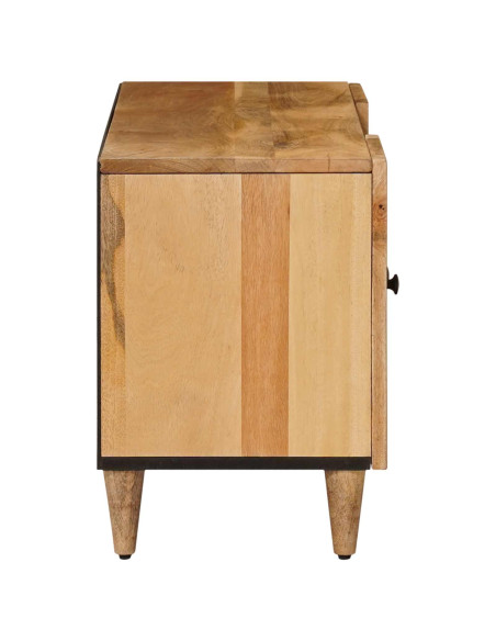 Mobile TV Naturale 105 x 33,5 x 46 cm Legno di mango massello