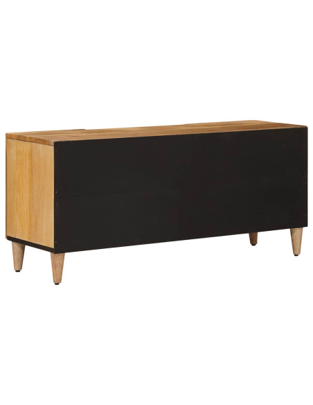 Mobile TV Naturale 105 x 33,5 x 46 cm Legno di mango massello