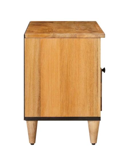 Mobile TV Naturale 100 x 33,5 x 46 cm Legno di mango massello