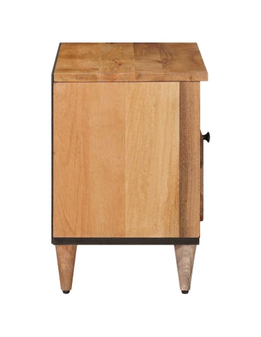 Mobile TV Naturale 80 x 33,5 x 46 cm Legno di mango massello