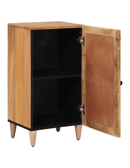 Credenza Naturale 40 x 33,5 x 75 cm Legno di mango massello