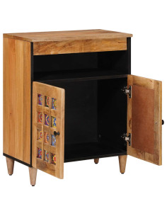 Credenza Naturale 60 x 33,5 x 75 cm Legno di mango massello 2