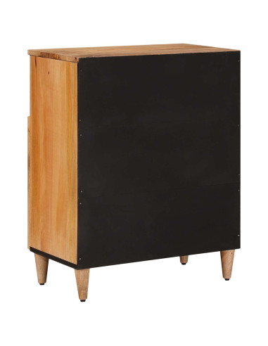 Credenza Naturale 60 x 33,5 x 75 cm Legno di mango massello