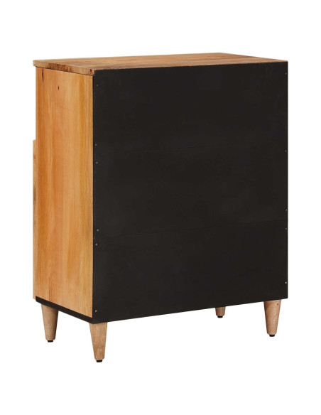 Credenza Naturale 60 x 33,5 x 75 cm Legno di mango massello