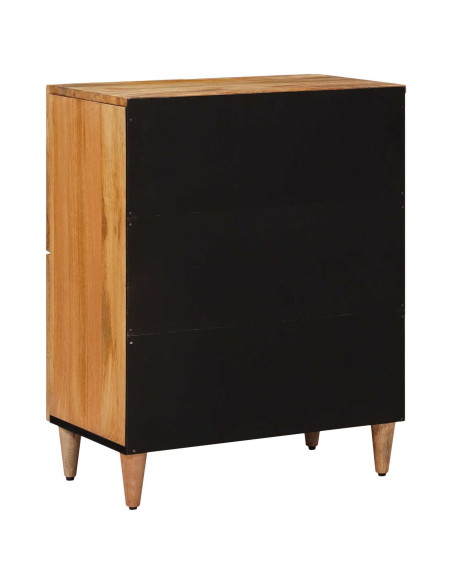 Credenza Naturale 60 x 33,5 x 75 cm Legno di mango massello