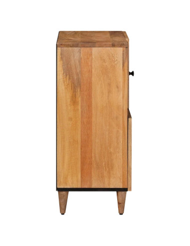 Credenza Naturale 80 x 33,5 x 75 cm Legno di mango massello