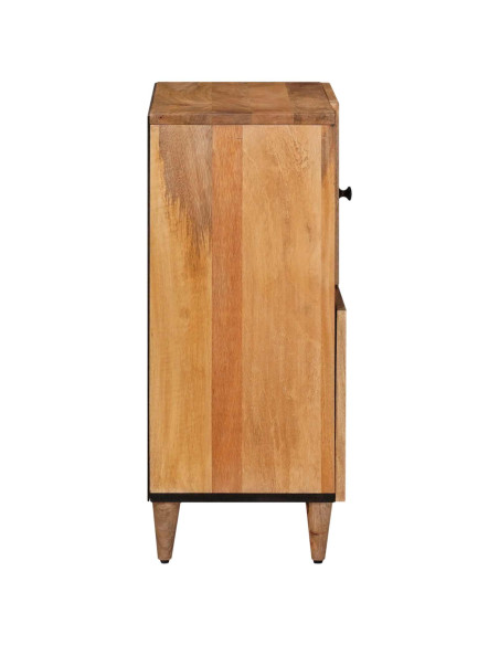 Credenza Naturale 80 x 33,5 x 75 cm Legno di mango massello