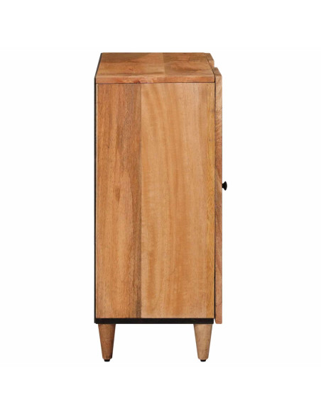 Credenza Naturale 90 x 33,5 x 75 cm Legno di mango massello