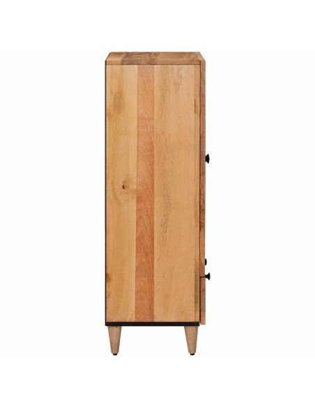 Credenza Naturale 60 x 33,5 x 100 cm Legno di mango massello