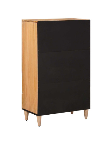Credenza Naturale 60 x 33,5 x 100 cm Legno di mango massello