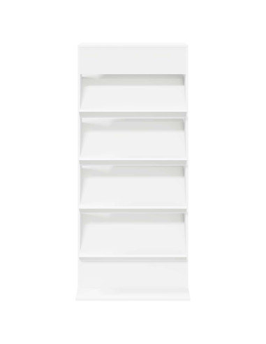 Scaffale per riviste Bianco 70 x 41 x 156 cm Legno multistrato
