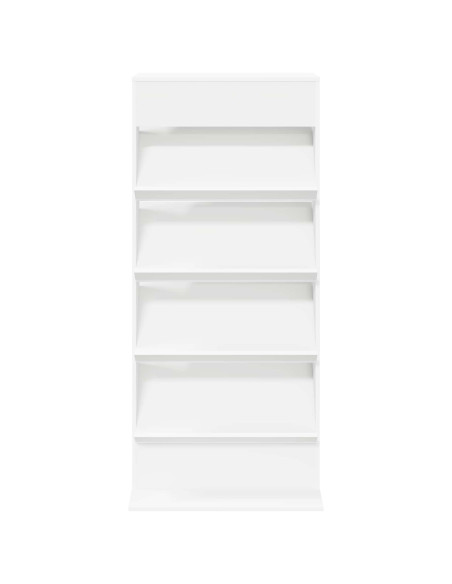 Scaffale per riviste Bianco 70 x 41 x 156 cm Legno multistrato