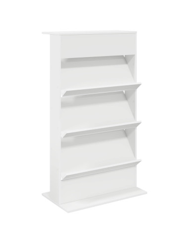 Scaffale per riviste Bianco 70 x 41 x 126 cm Legno multistrato