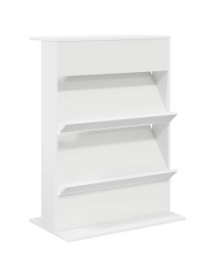 Scaffale per riviste Bianco 70 x 41 x 96 cm Legno multistrato 2