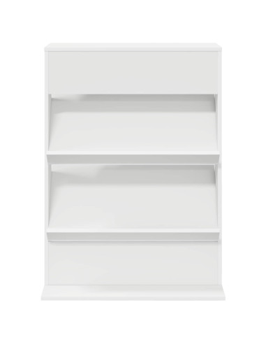 Scaffale per riviste Bianco 70 x 41 x 96 cm Legno multistrato
