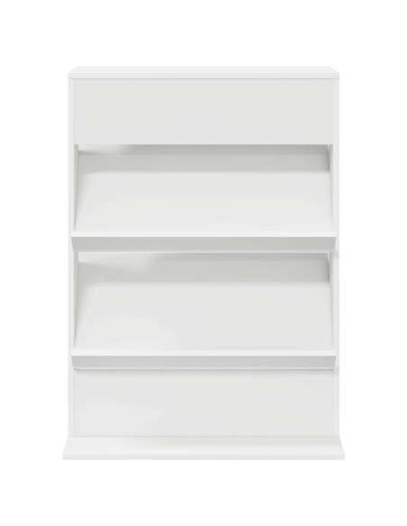 Scaffale per riviste Bianco 70 x 41 x 96 cm Legno multistrato