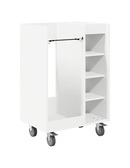 Armadio per Golf con ruota Tinta unita Bianco 65 x 45 x 98 cm