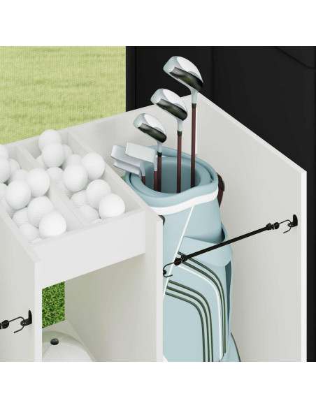 Armadio per Golf Tinta unita Bianco 102 x 45 x 85,5 cm