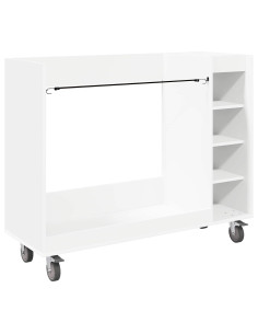Armadio per Golf con ruota Tinta unita Bianco 120 x 45 x 98 cm 2