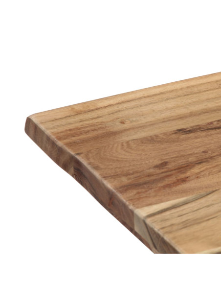 Tavolo da Pranzo 120x58x76 cm in Legno Massello di Acacia