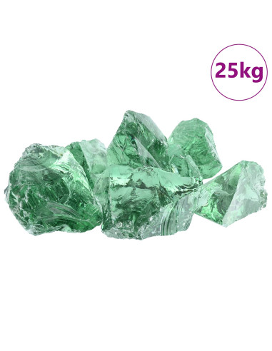 Sassi da Giardino Verde chiaro 12 cm Vetro