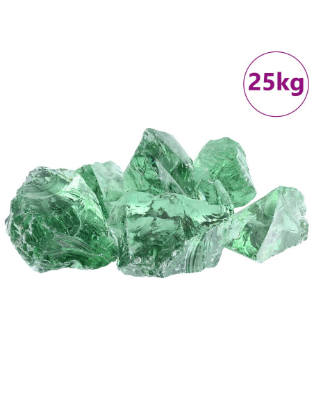 Sassi da Giardino Verde chiaro 12 cm Vetro