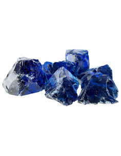 Sassi da Giardino Blu 12 cm Vetro 2