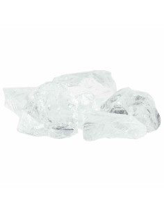 Sassi da Giardino Bianco 12 cm Vetro 2