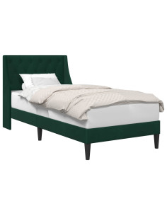 Struttura del letto Verde Scuro 80 x 200 cm Velluto 2