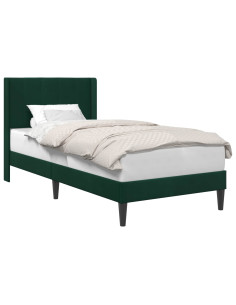 Struttura del letto Verde Scuro 80 x 200 cm Velluto 2