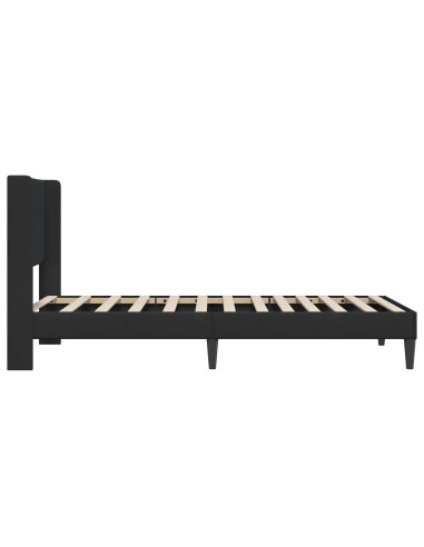 Struttura del letto con testiera Nero 80 x 200 cm Velluto