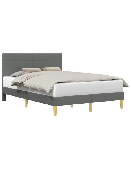 Struttura del letto Grigio scuro 120 x 200 cm Tessuto