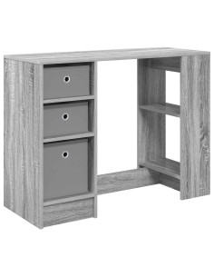 Scrivania Grigio Sonoma 100 x 40 x 75 cm Legno multistrato 2