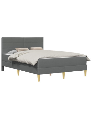Struttura del letto Grigio scuro 120 x 190 cm Poliestere