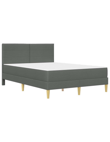 Struttura del letto Grigio scuro 120 x 190 cm Poliestere