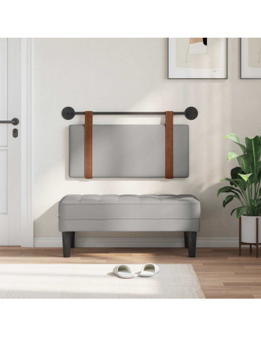 Testata appesa Grigio Nuvola 80 x 40 cm Legno multistrato