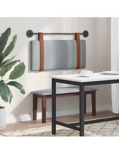 Testata appesa Grigio chiaro 80 x 40 cm Legno multistrato
