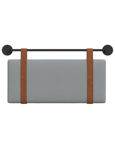 Testata appesa Grigio chiaro 80 x 40 cm Legno multistrato