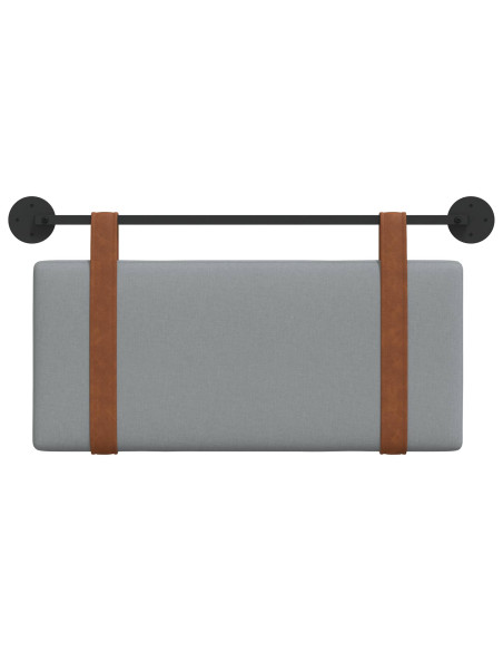 Testata appesa Grigio chiaro 80 x 40 cm Legno multistrato