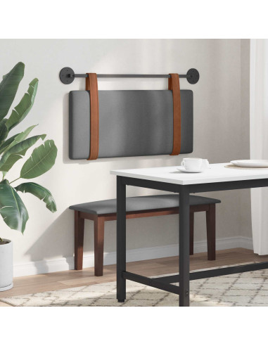 Testata appesa Grigio scuro 80 x 40 cm Legno multistrato