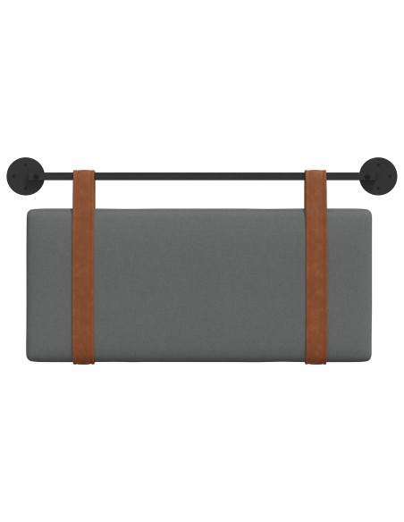 Testata appesa Grigio scuro 80 x 40 cm Legno multistrato
