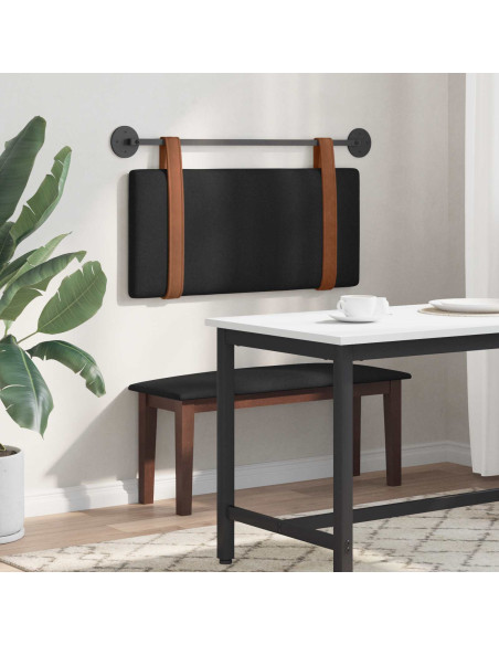 Testata appesa Tinta unita Nero 80 x 40 cm Legno multistrato